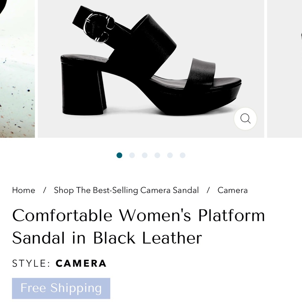 Unworn Aerosoles Camera Black sandal heels 9m